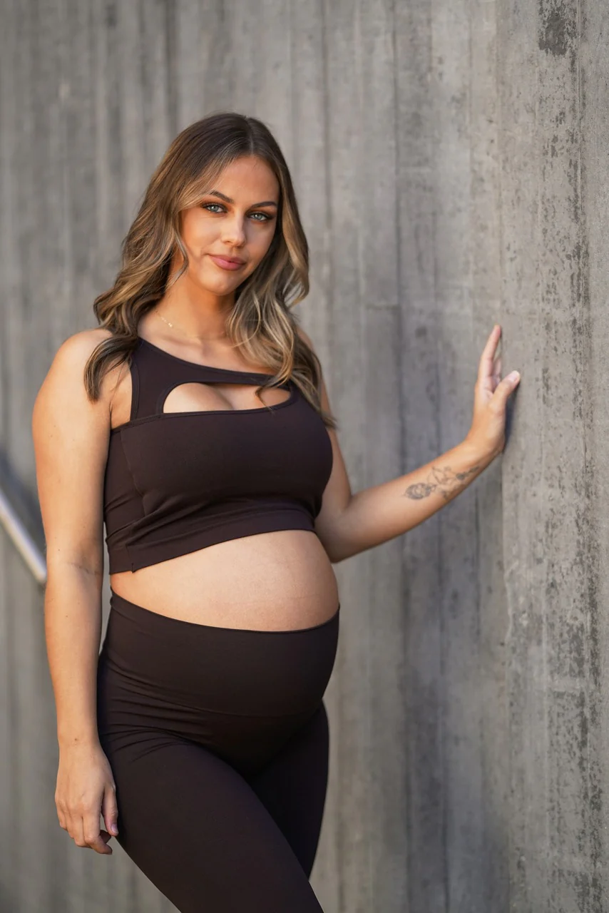 BASE Maternity Tights 2.0 - Dark brown - Image 6