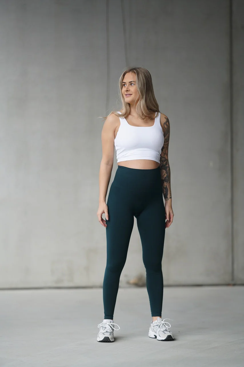 BASE Maternity Tights - Sea Green - Image 3