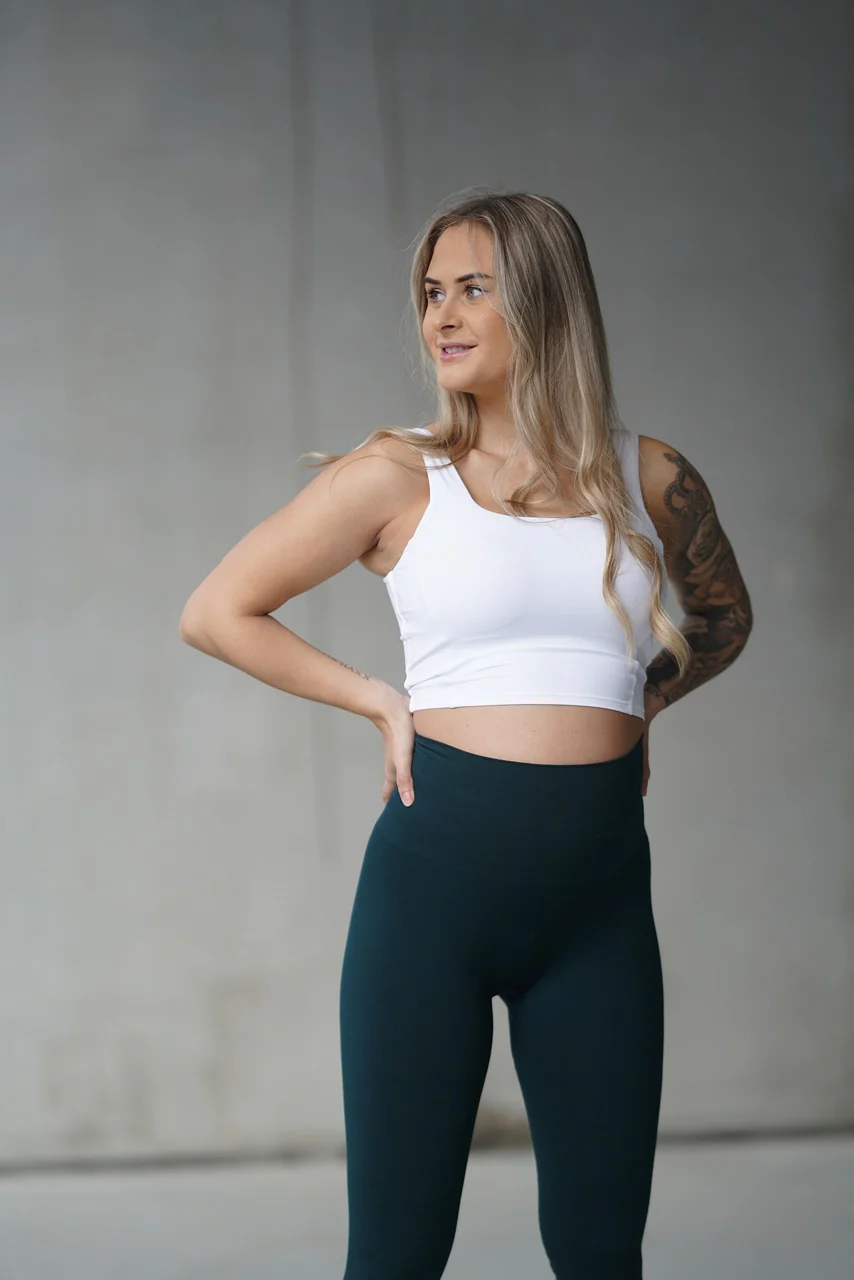 BASE Maternity Tights - Sea Green - Image 5