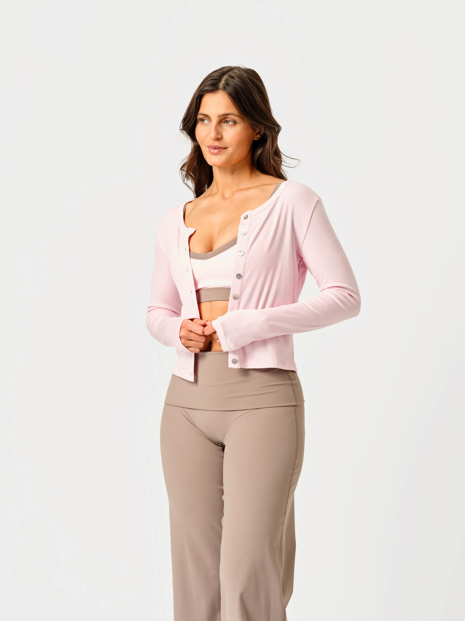 Cardigan button up Baby Pink - Image 2