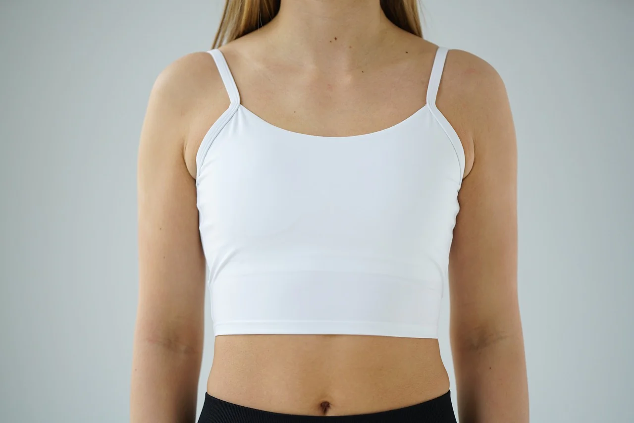 Empower Crop Top - White - Image 3
