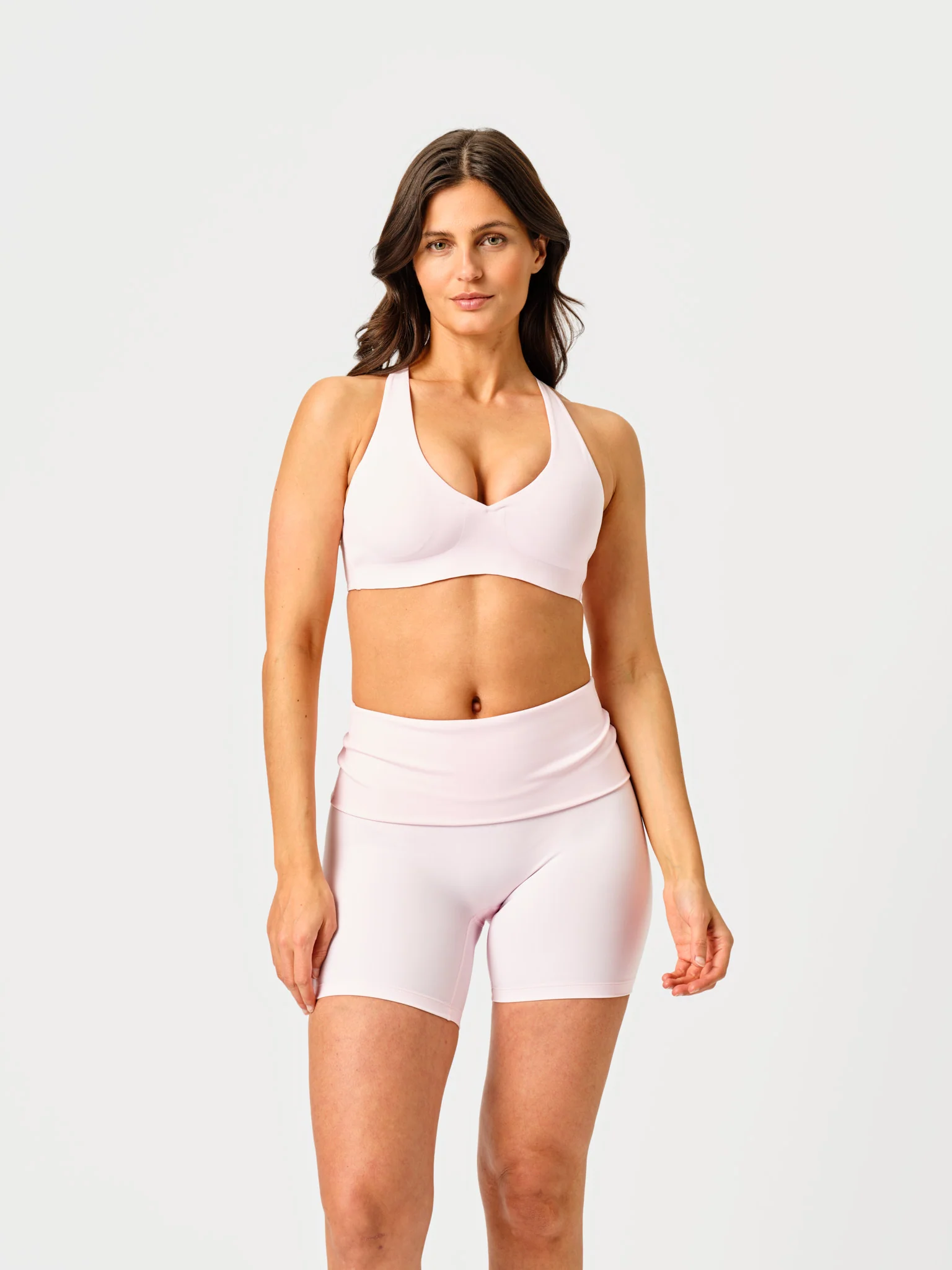 Foldover Shorts Baby Pink - Image 2