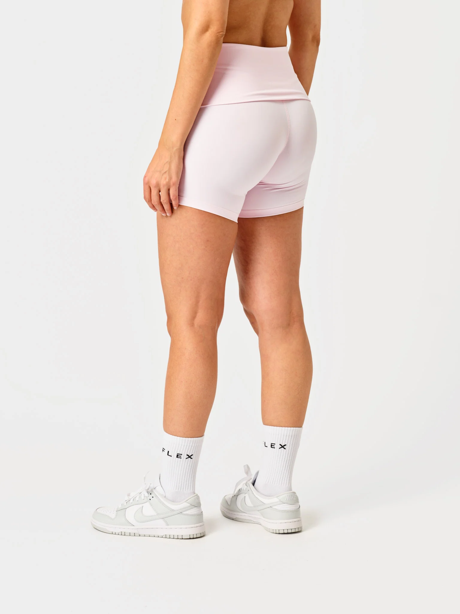 Foldover Shorts Baby Pink - Image 3
