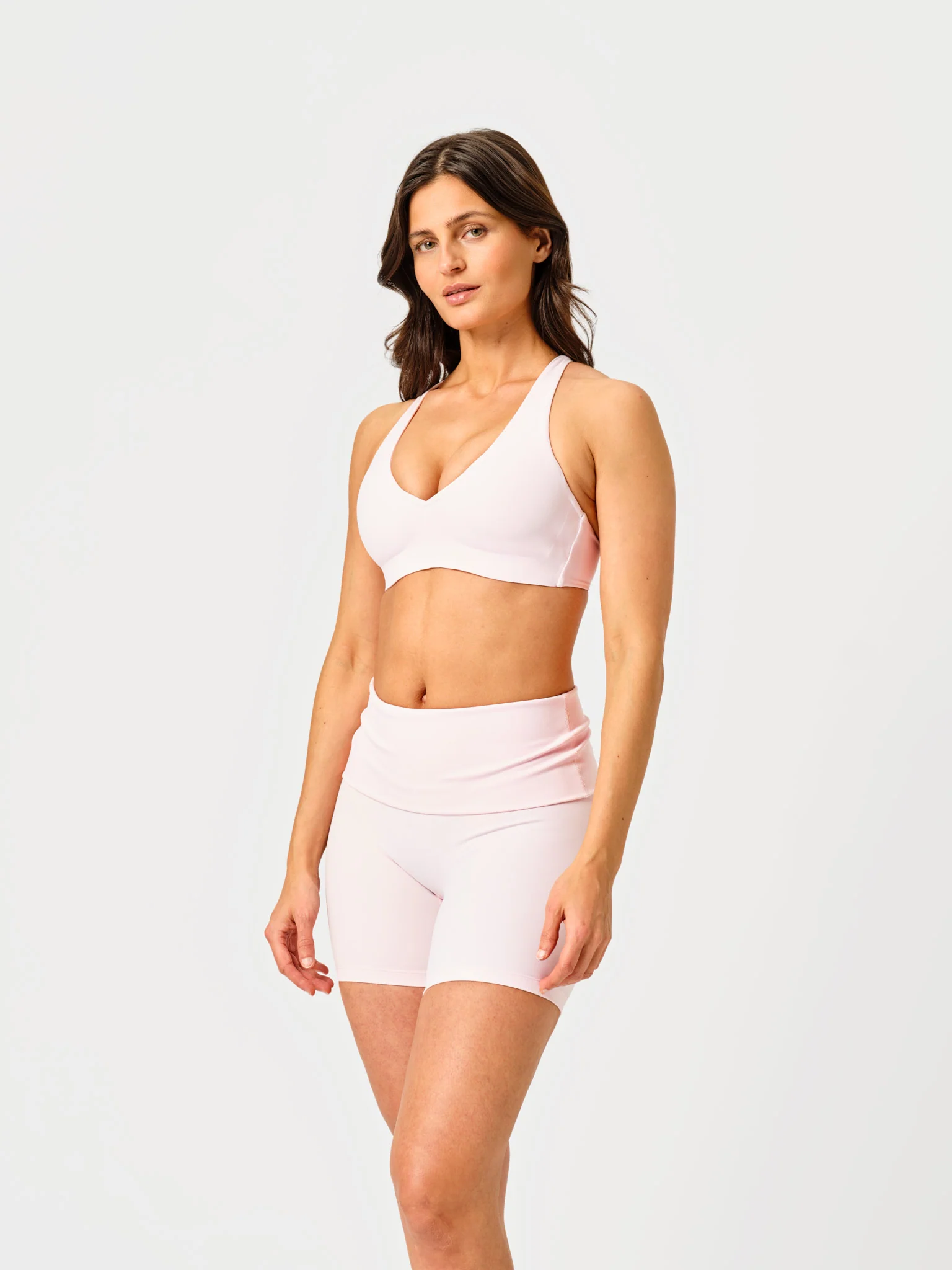 Foldover Shorts Baby Pink - Image 4