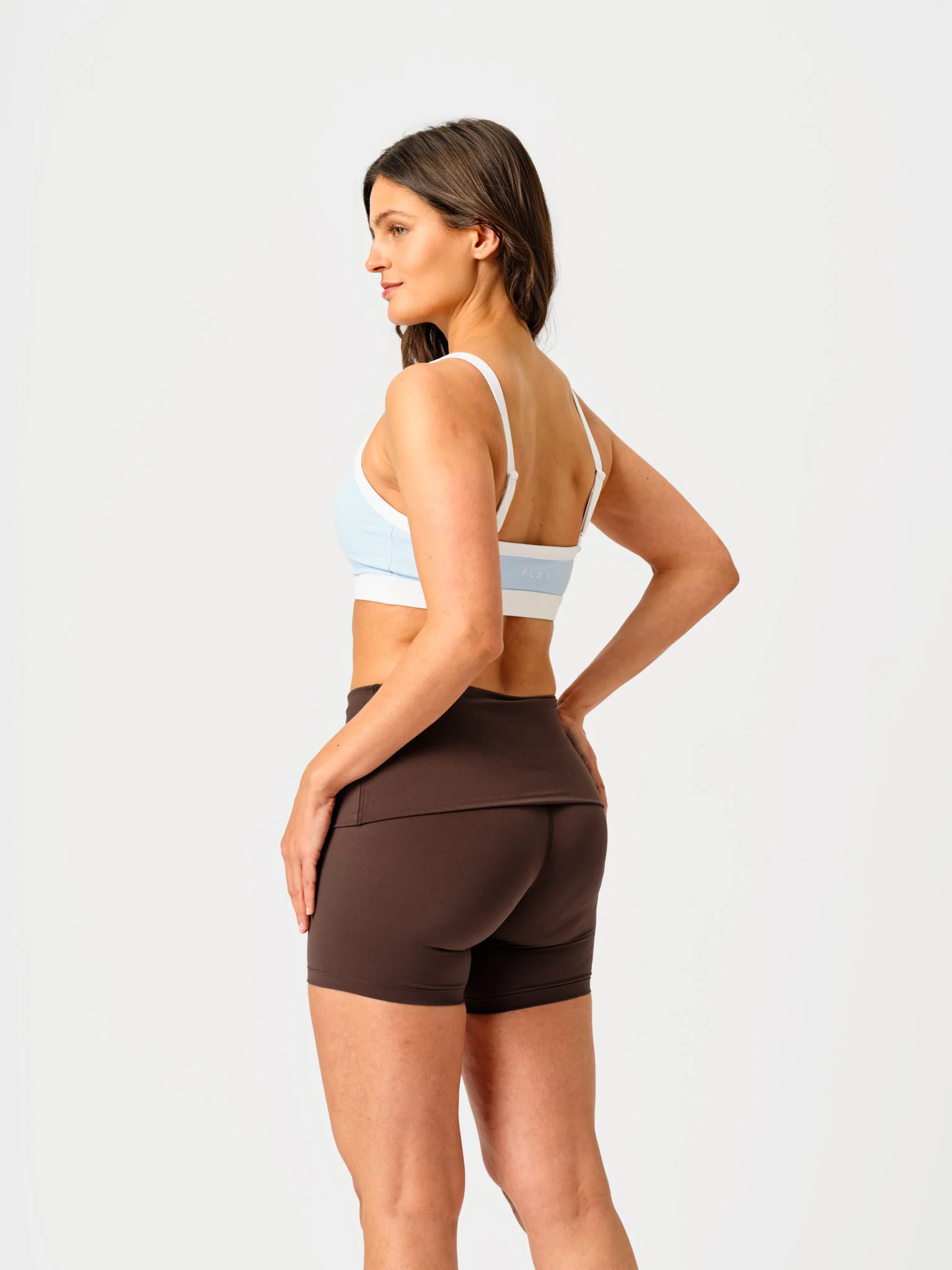 Foldover Shorts Espresso - Image 7