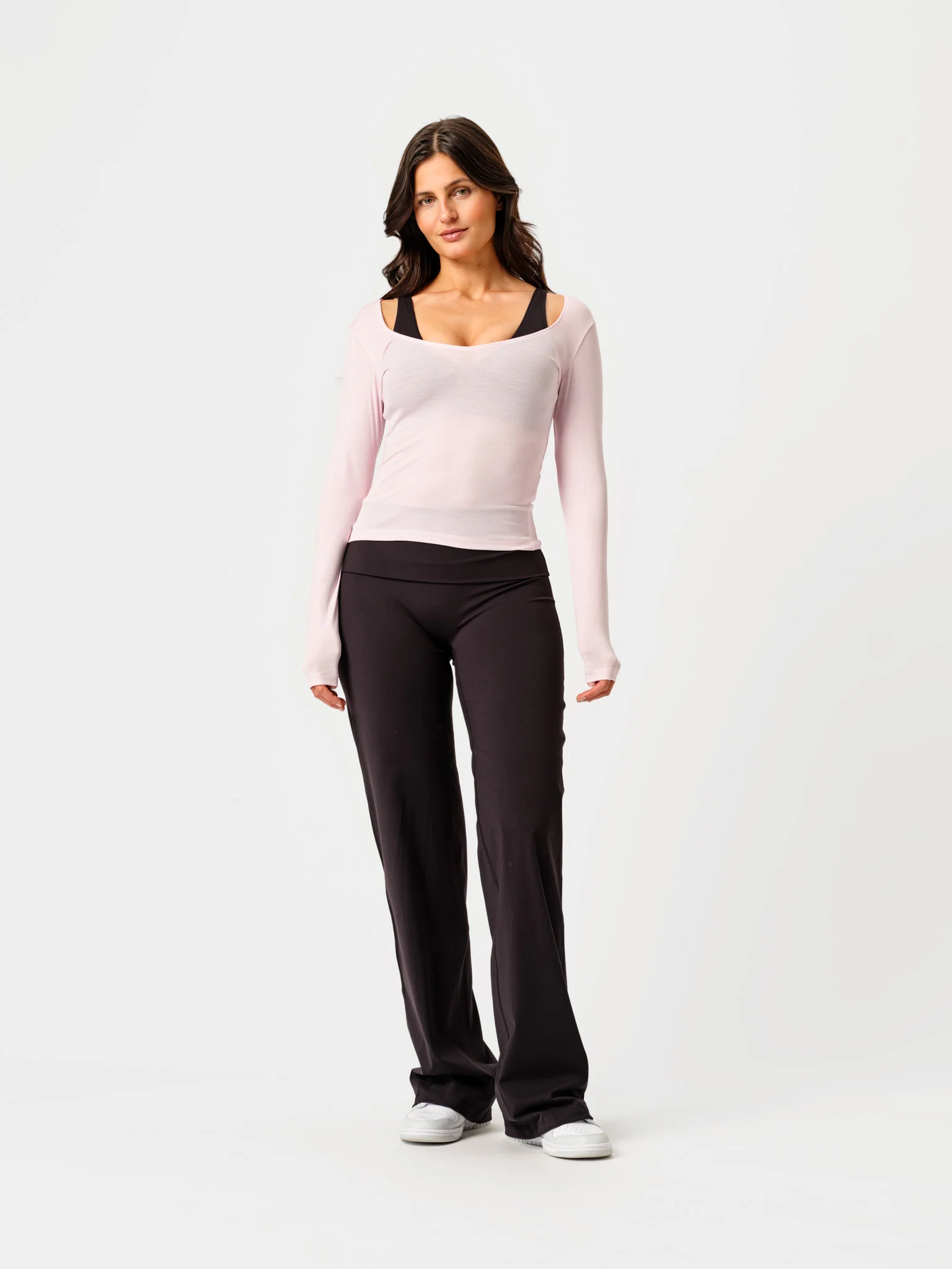 Foldover Straight Leg Black - Image 5