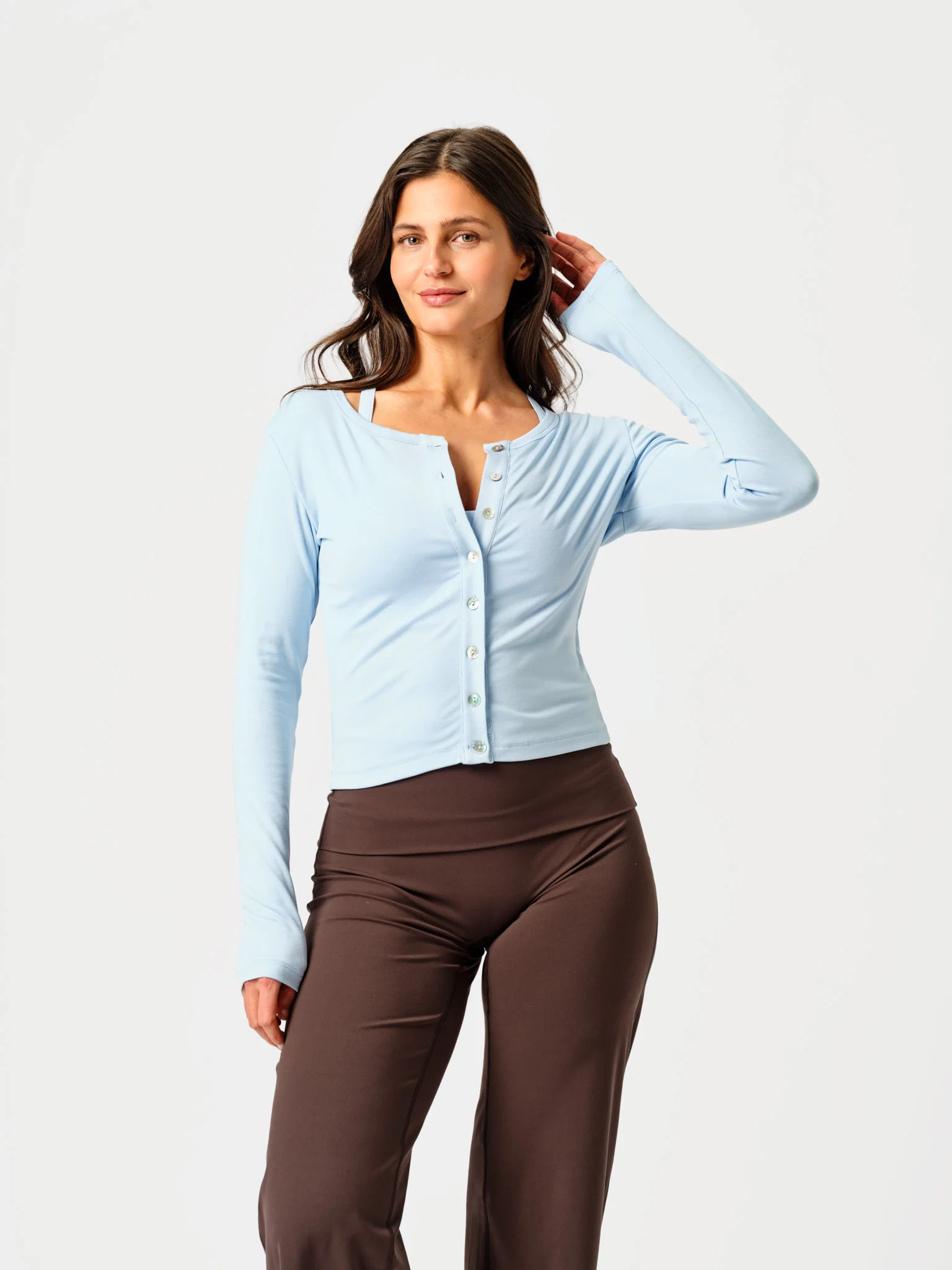 Foldover Straight Leg Espresso - Image 7
