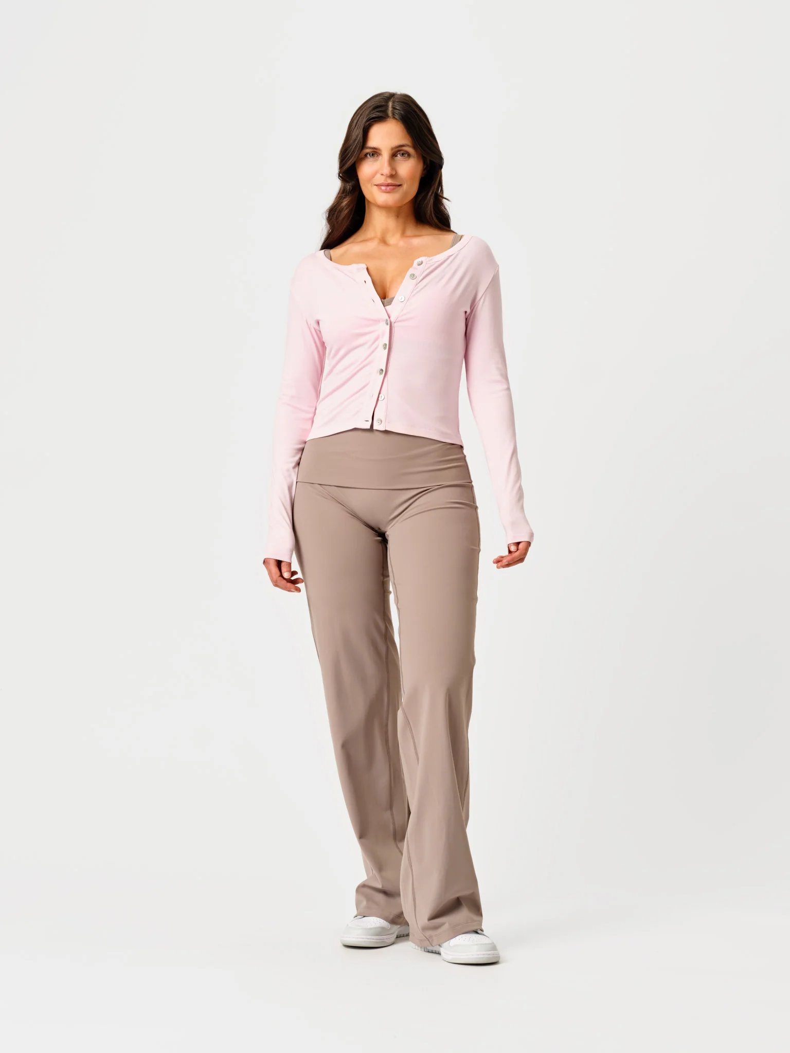 Foldover Straight Leg Latte - Image 7