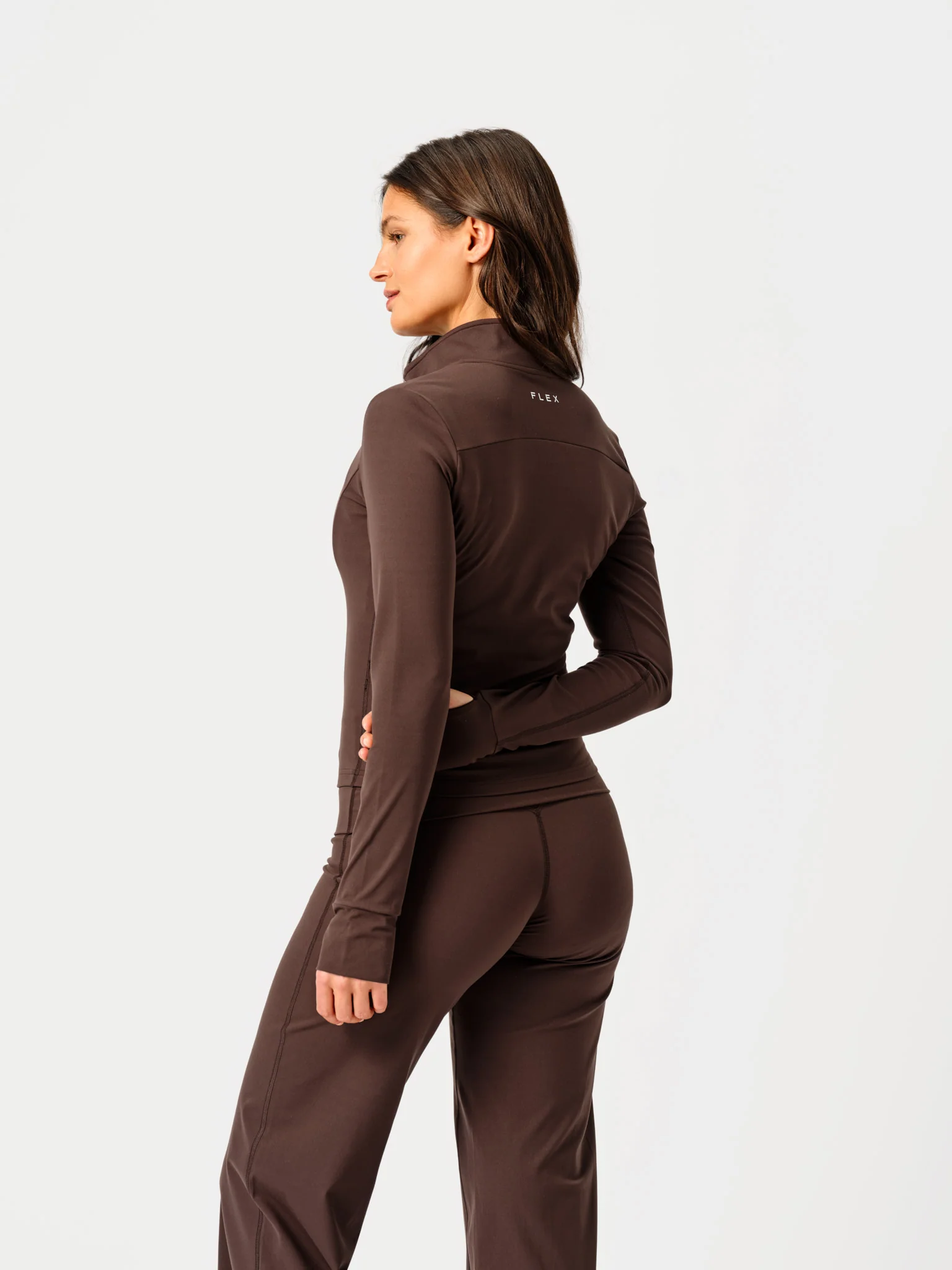 Form Fitted Zip Espresso - Image 6