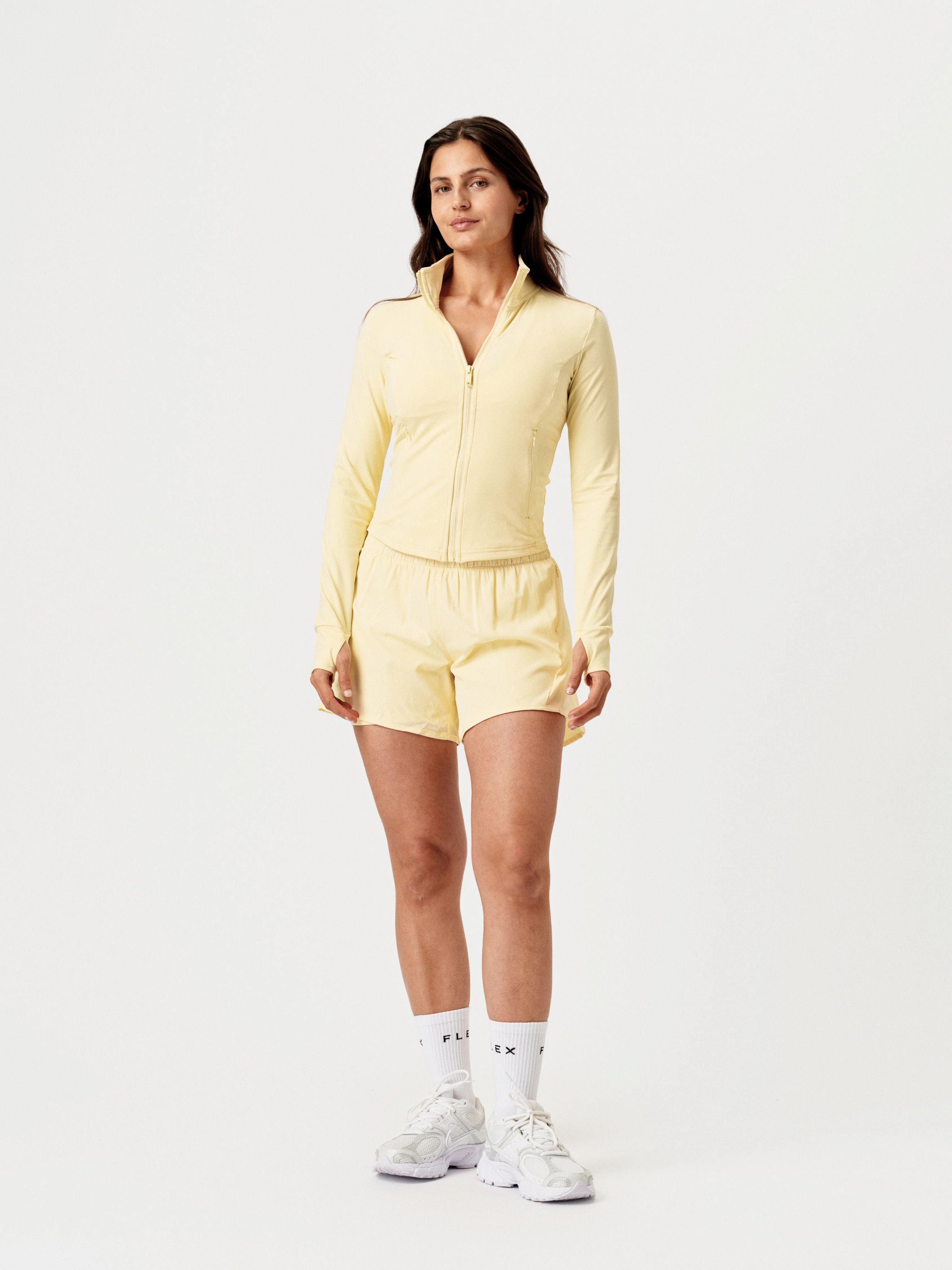Layered Running Shorts Butter - Image 5