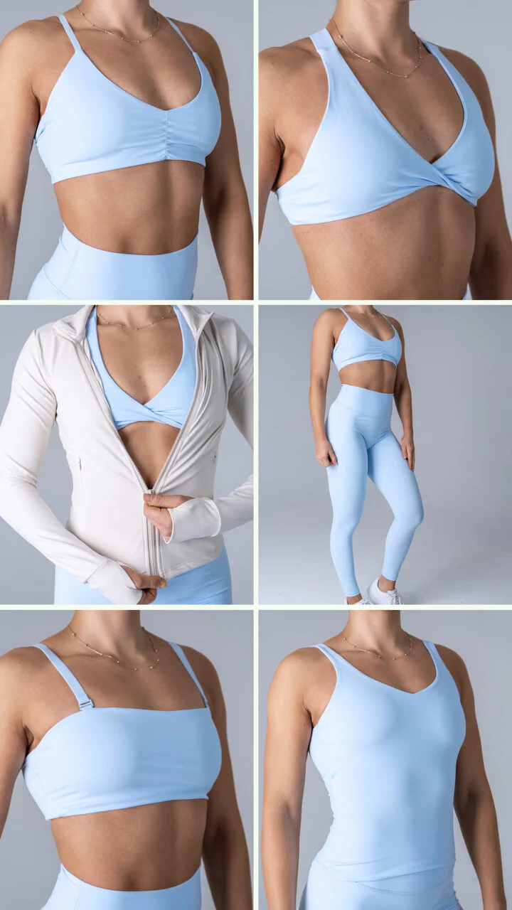 Opule Bandeau Bra - Baby Blue - Image 5