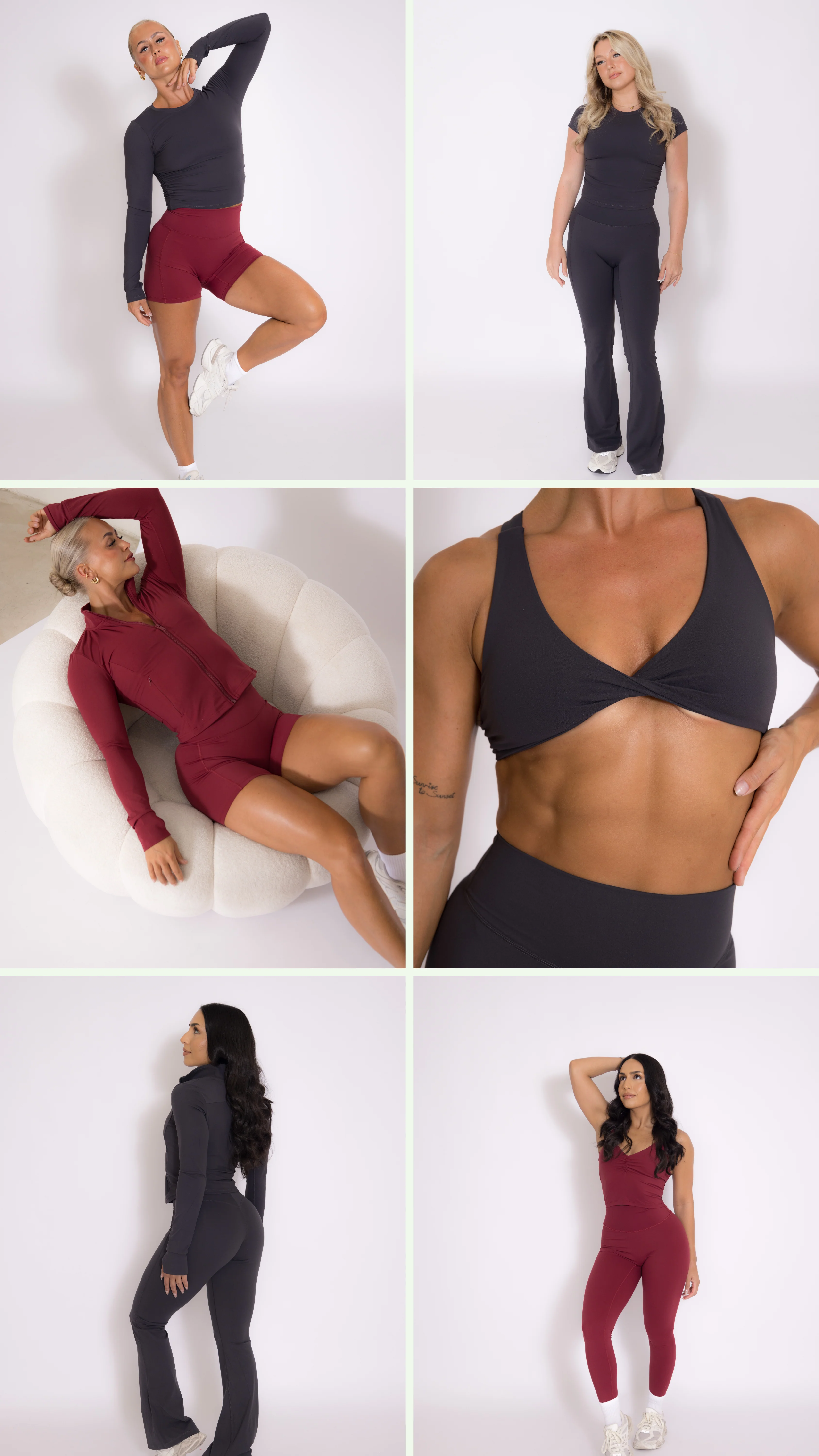 Opule Open Cross Top - Burgundy - Image 7