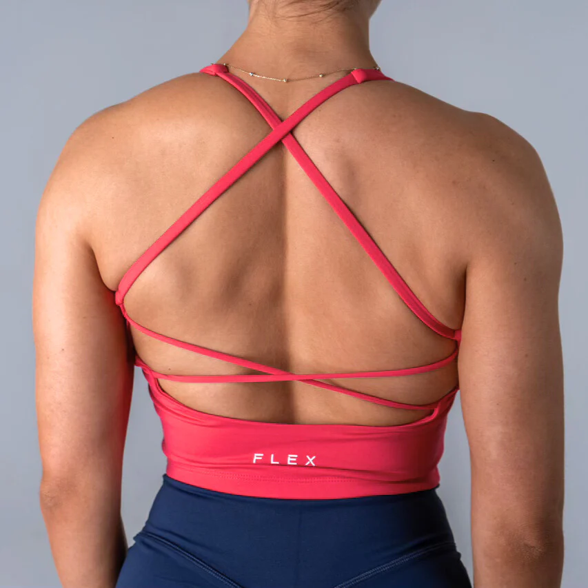 Opule Open Cross Top - Magenta - Image 4