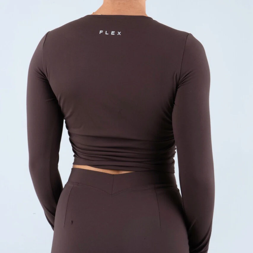 Opule Scrunch Longsleeve - Espresso - Image 3