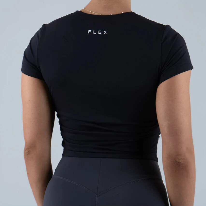 Opule Scrunch Tee - Black - Image 4