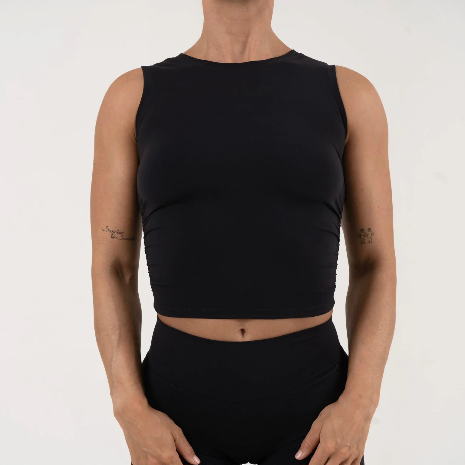 Opule Scrunch Top - Black - Image 2