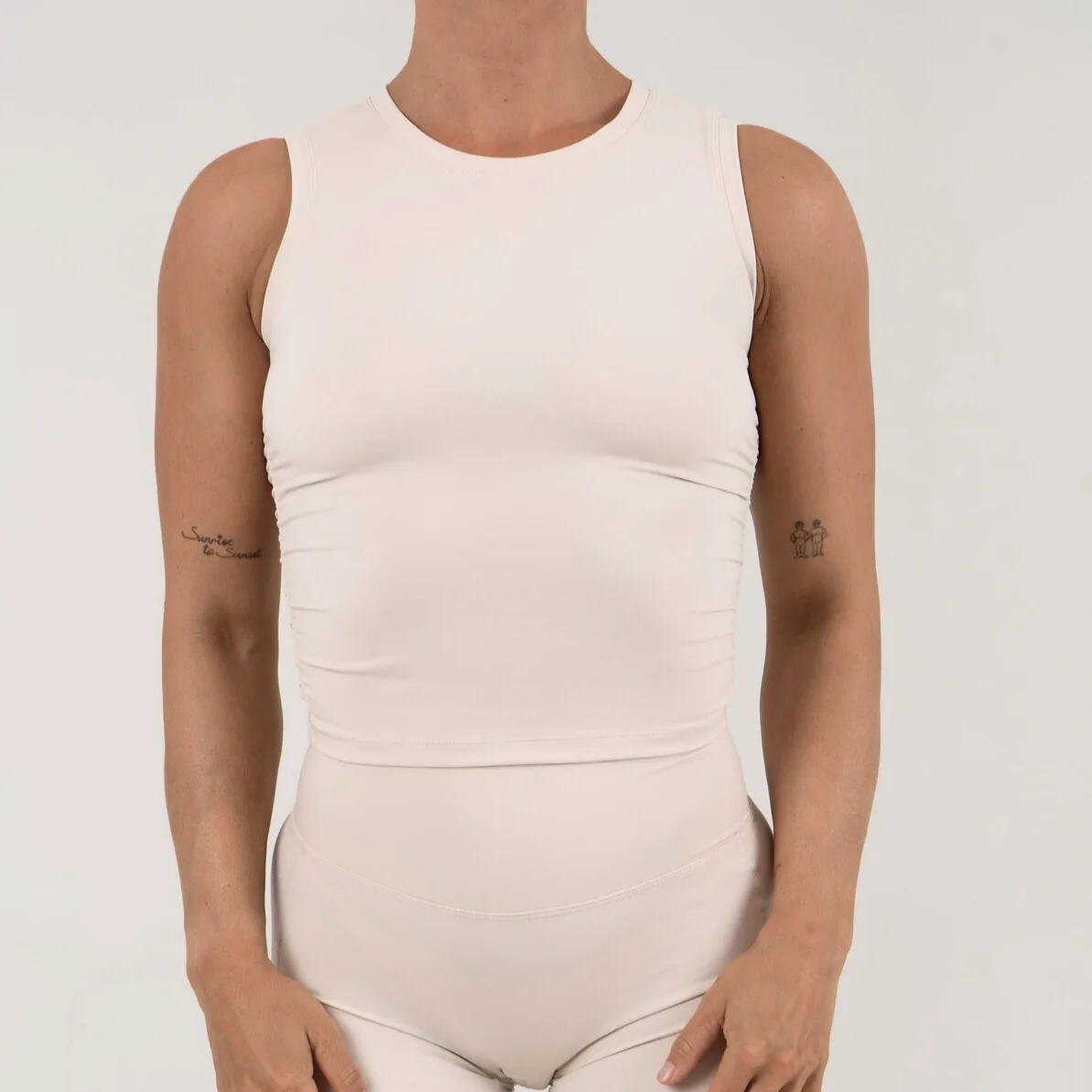 Opule Scrunch top - Bone - Image 2