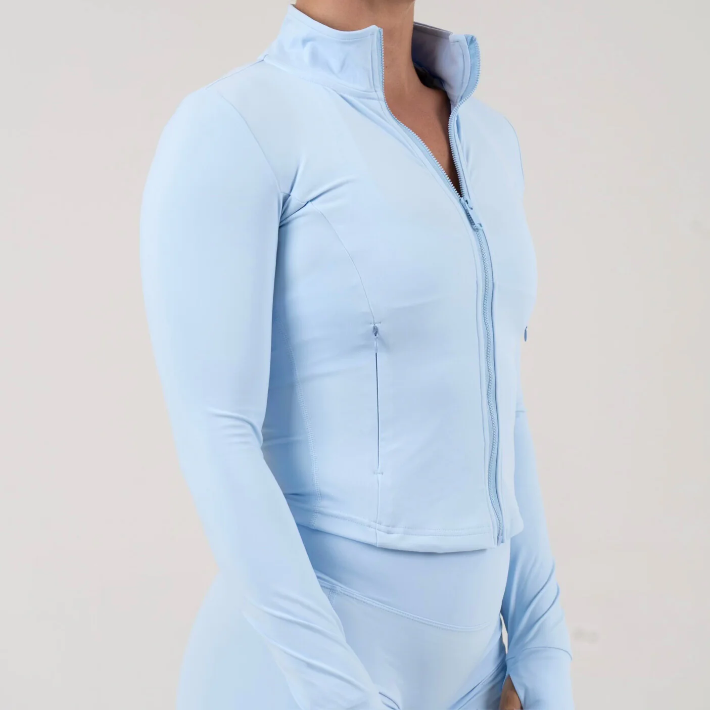 Opule Shape Jacket - Baby Blue - Image 2