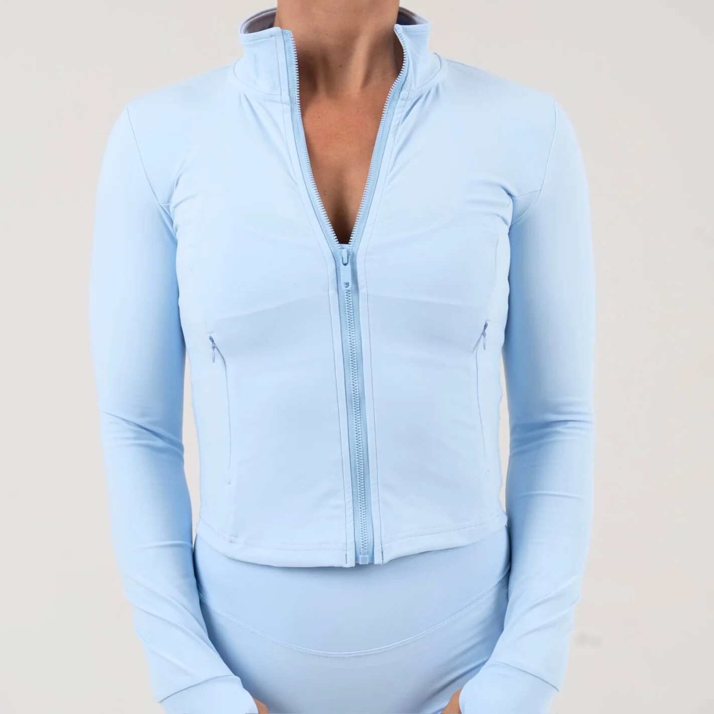Opule Shape Jacket - Baby Blue - Image 4