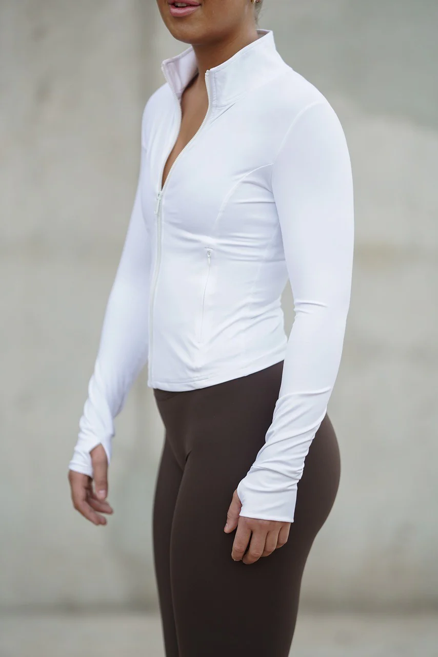 Opule Shape Jacket - White - Image 10
