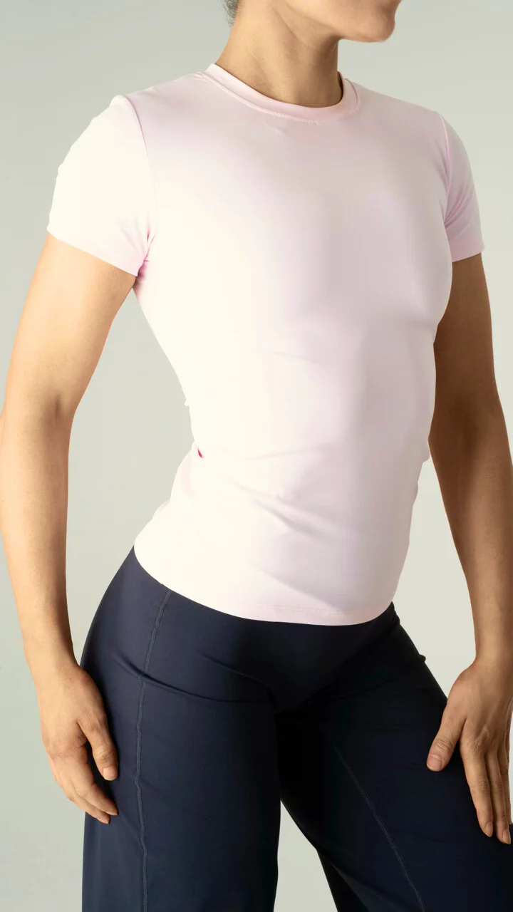 Opule Shape T-shirt Baby pink - Image 3