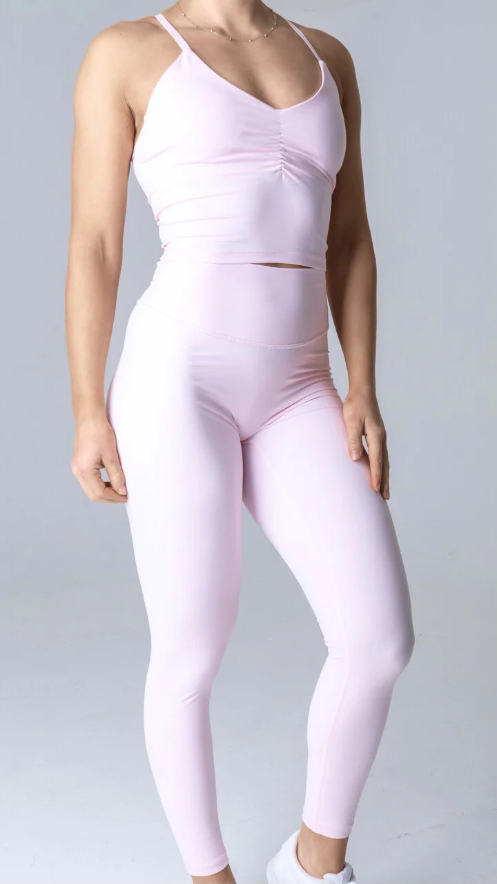 Triangle Shape Top - Baby pink - Image 3