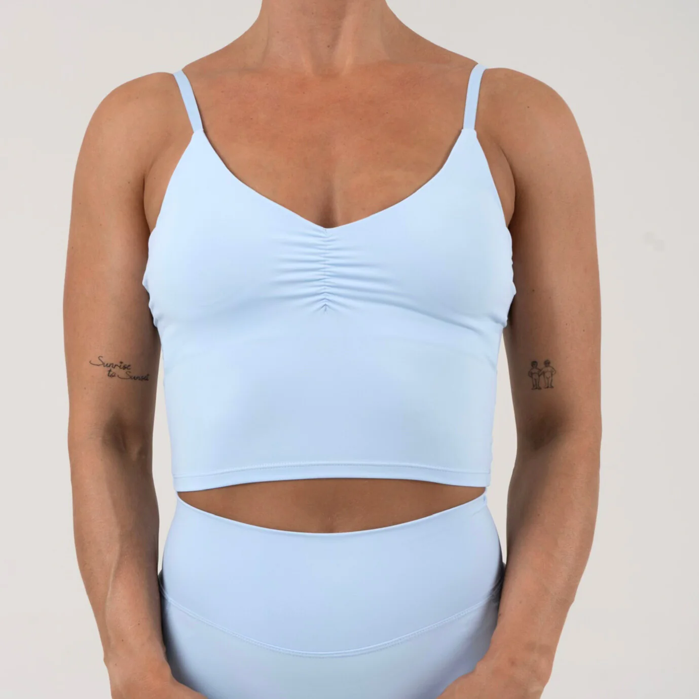 Triangle Shape Top - Baby Blue - Image 2