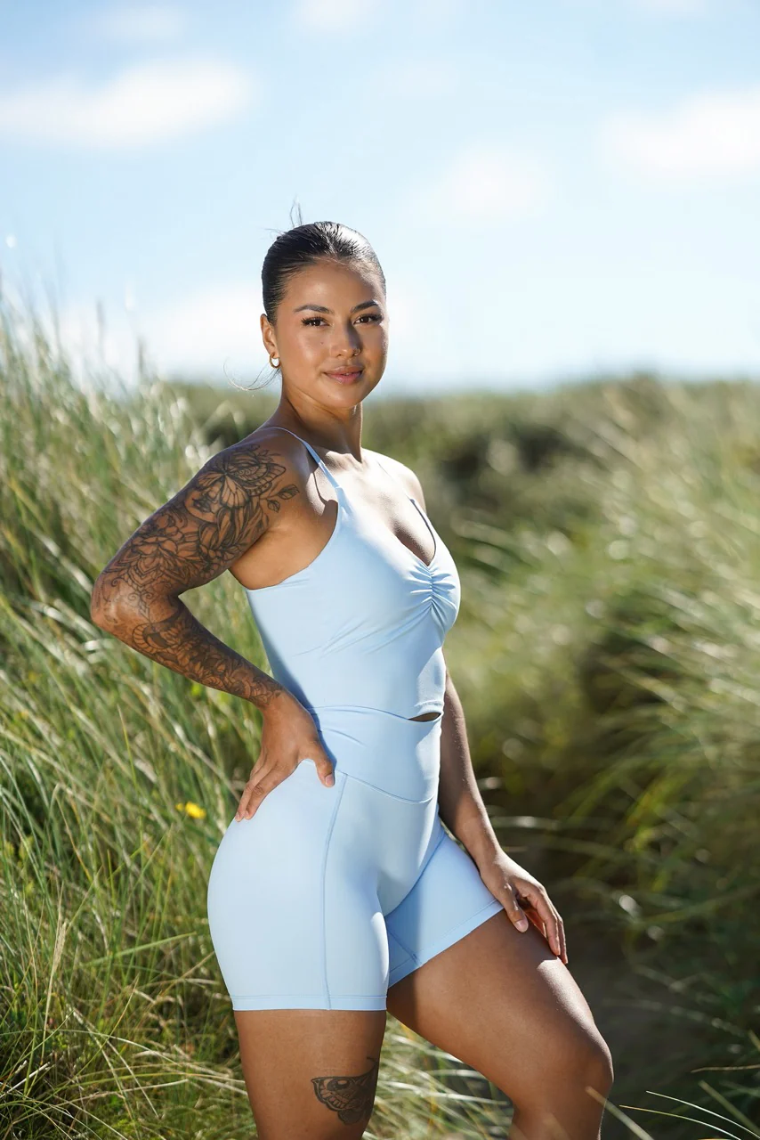 Triangle Shape Top - Baby Blue - Image 5