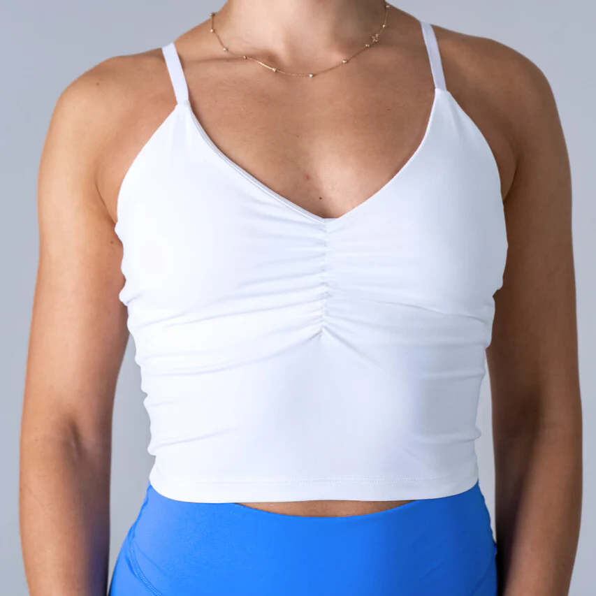 Triangle Shape Top - White - Image 2