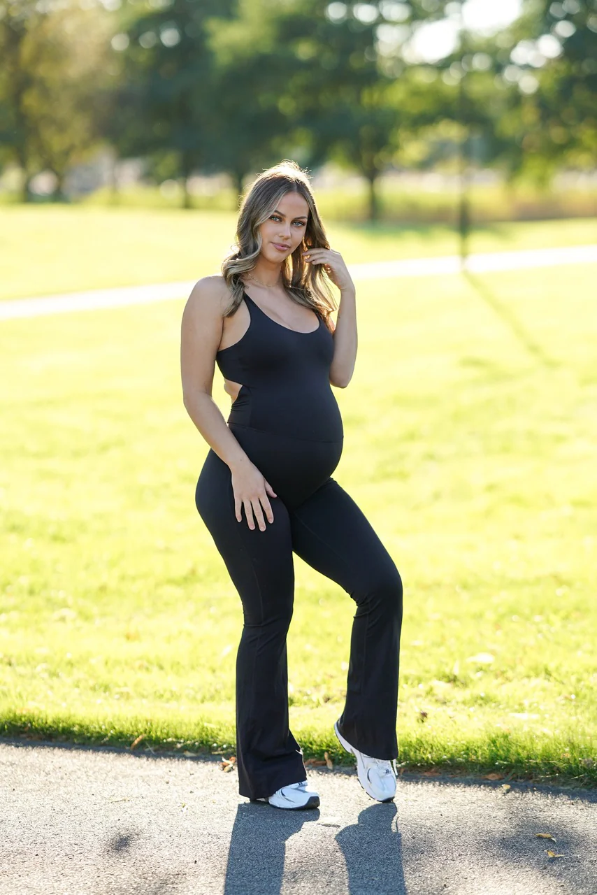 Opule Yoga Jumpsuit - Coffee - Image 10
