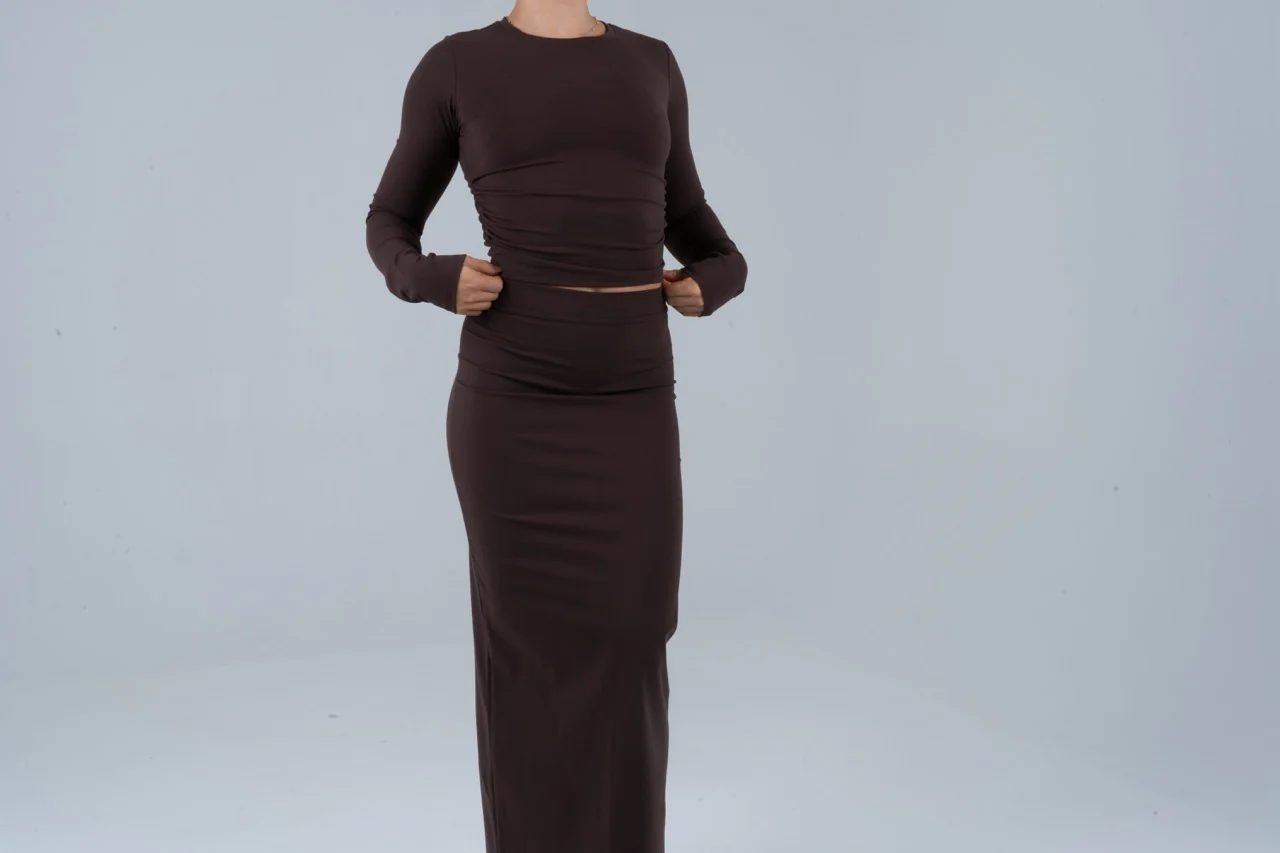 Shape Skirt long Espresso - Image 3